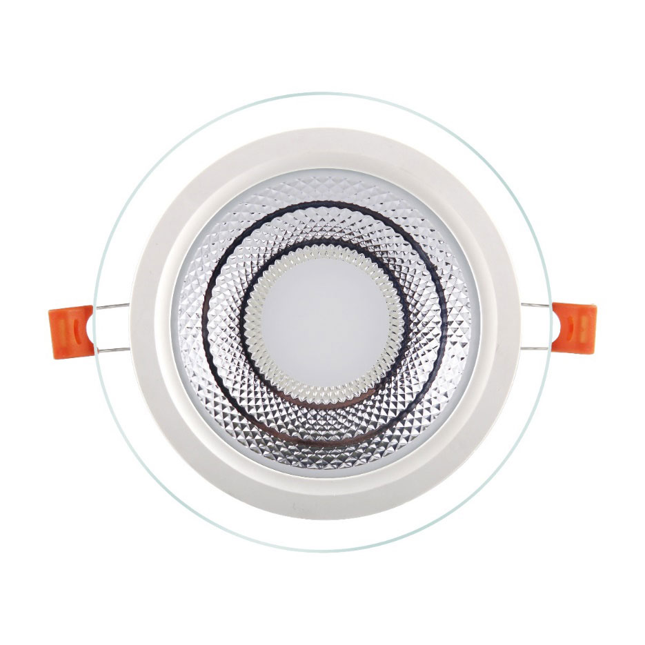 6W 12W 18W 24W glazen paneel downlight