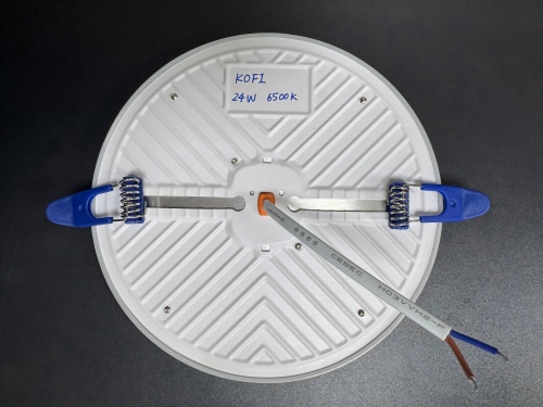 9/24/36W verzonken frameloos DOB-paneellicht, ijzer+pp