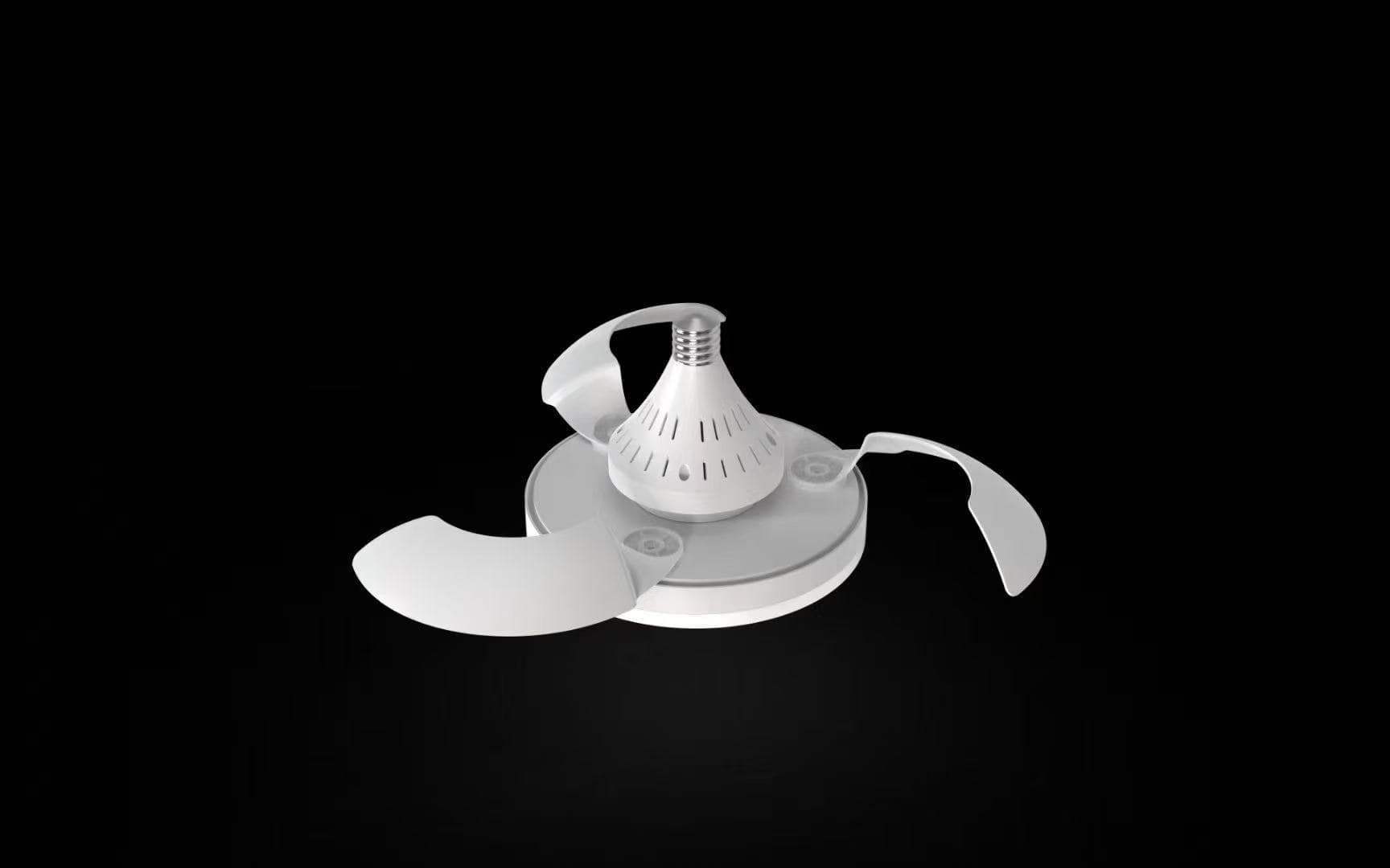 UFO-ventilatorlicht, dimable Light Socket plafondventilator, 3 kleuren 3000K-6500K